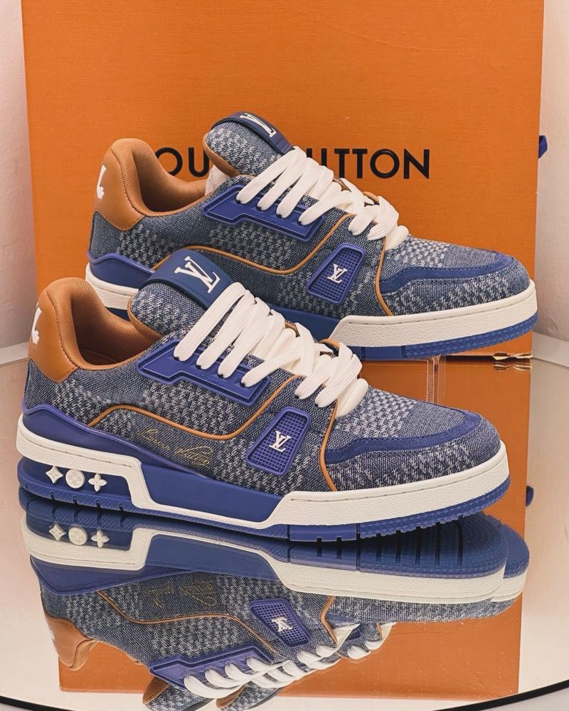 Adidasi Louis Vuitton trainers denim Premium full box 40-45