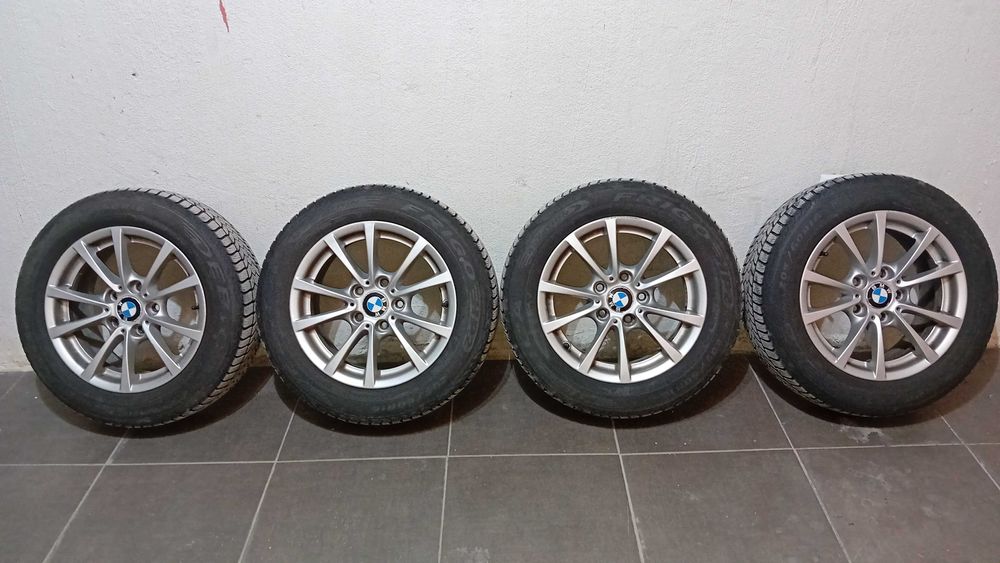 Оригинални джанти BMW 16 7JX16 H2 и зимни гуми 205/60/16 Debica France