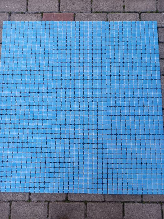 Mozaic ceramica albastru