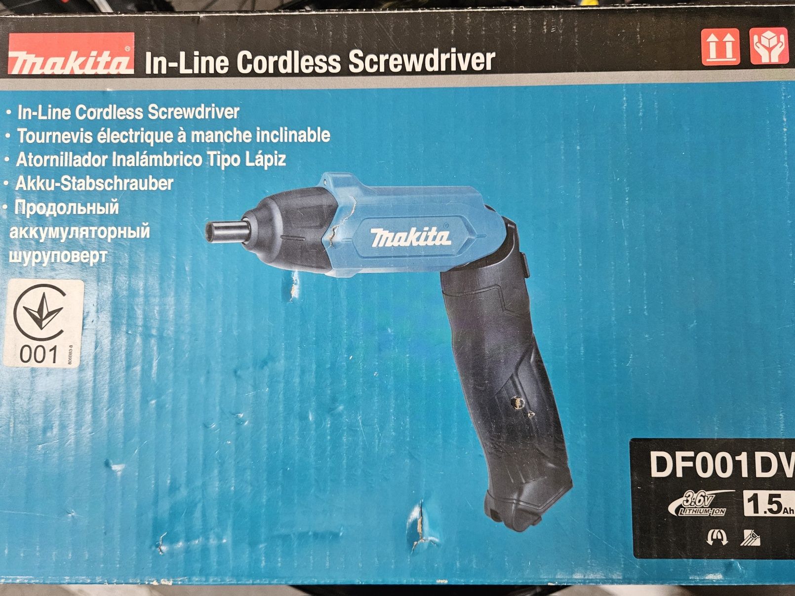 Винтоверт, акумулаторен, с чупещо рамо / MAKITA DF001DW / 3.6 V с