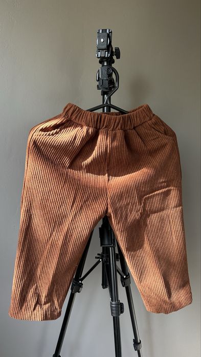 Утеплённые детские вельветовые штанишки