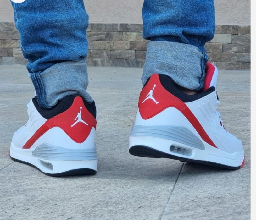 Jordan 3 alb cu rosu
