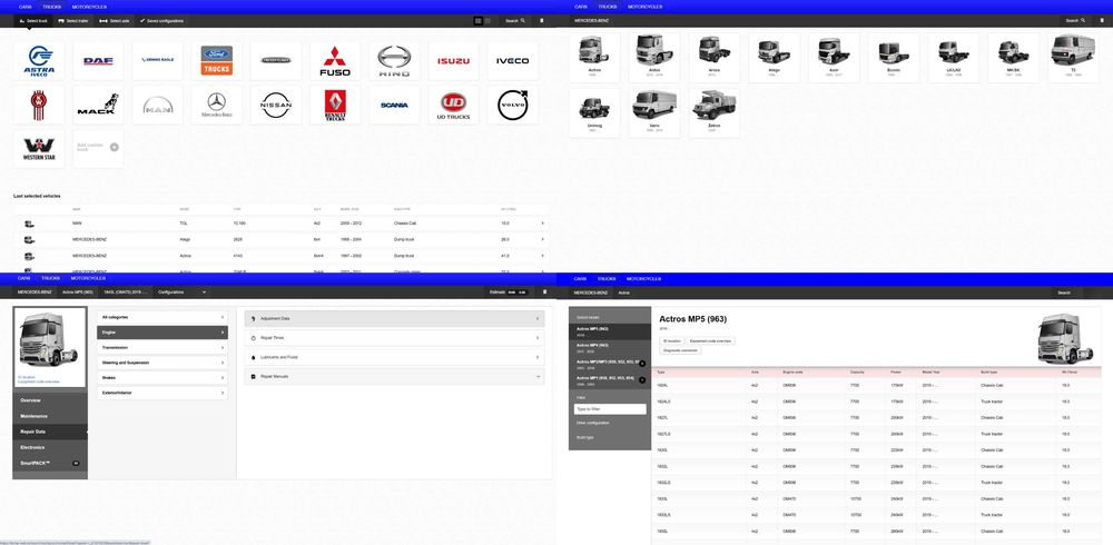 Сервизна база данни за автомобили + камиони + мотоциклети