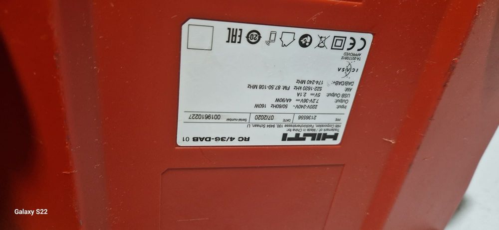 Hilti ,Milwaukee radio de șantier