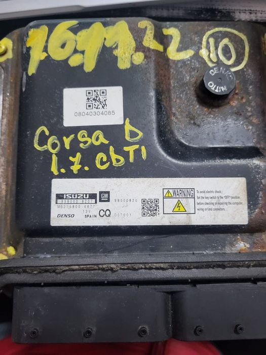 Calculator motor Ecu Opel Corsa D 1.7CDTI Z17 DTR 98000820