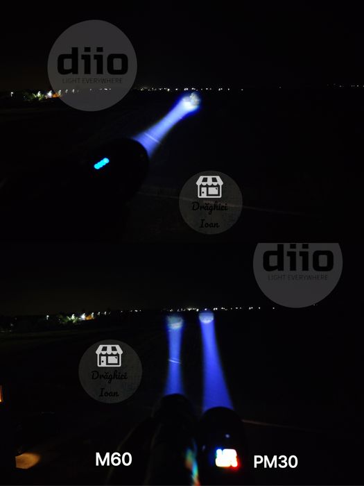 Lanterna M60 LASER TURBO - led M60 LASER pt.distanta < 1,4km] \ 4 acm