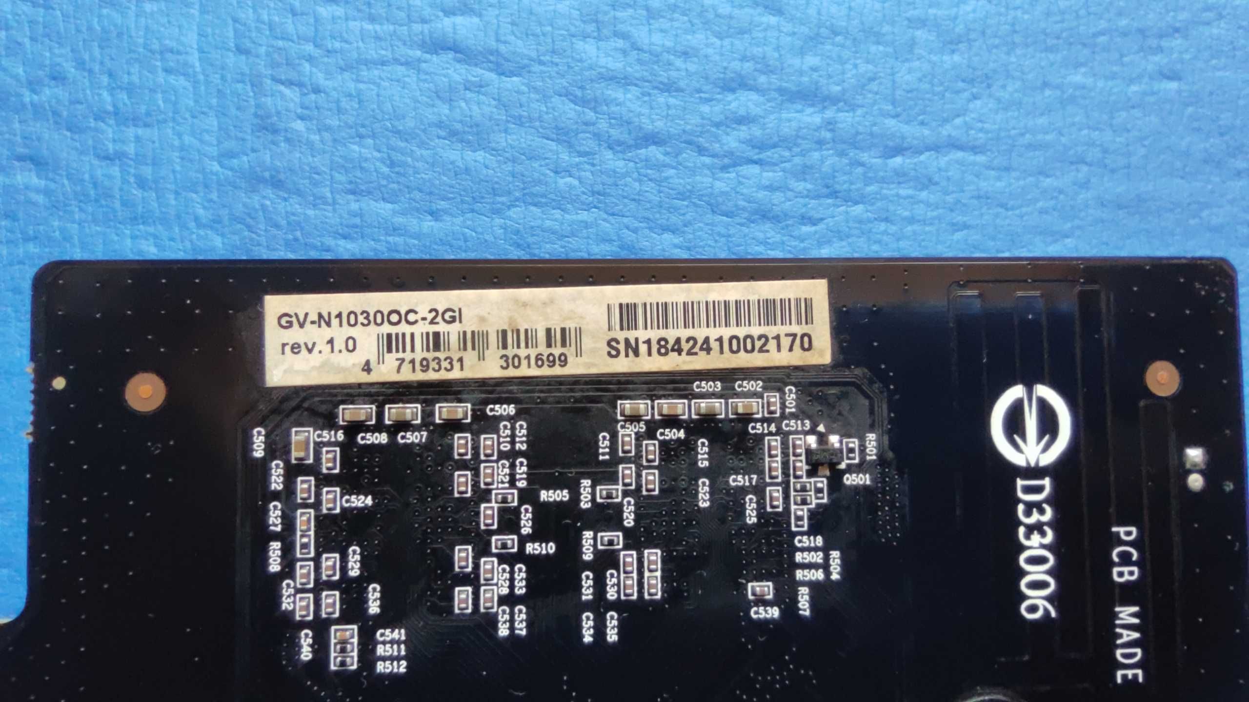 Видео карта GIGABYTE GeForce GT 1030 OC 2GB GDDR5