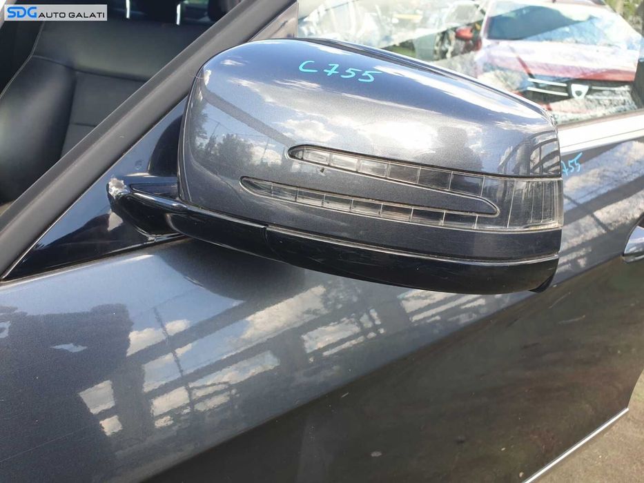 Oglinda Stanga Electrica cu Pliere Rabatare Mercedes Clasa E Class W212 2009 - 2012 Culoare C755 [C4919]