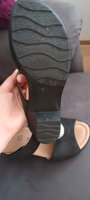 Saboti de piele Caprice Comfort