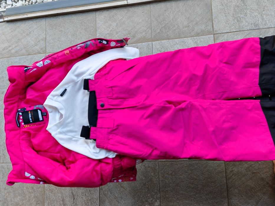 Costum de ski, iarna, salopeta 3-4 ani
