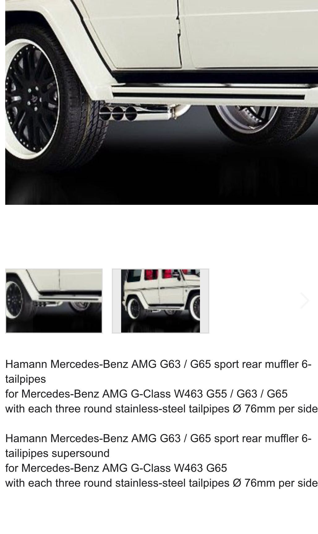 G55 AMG,G63,G500,G500 W463 G-class Г-класа,Hamman Гърнета Оригинал
