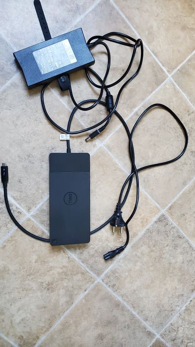 Adaptor WD19 Dock, Dell, 180W AC, Negru