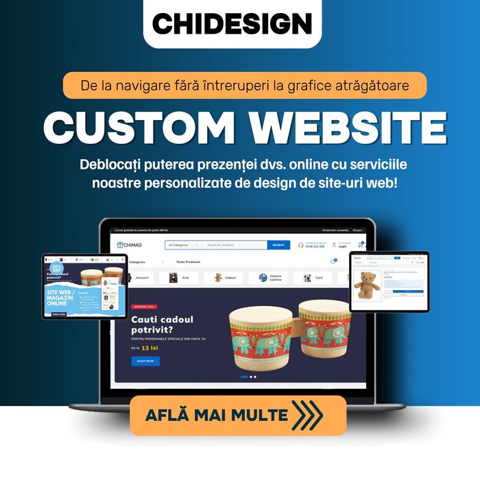 Site-uri și Magazine Online în WordPress & Shopify – De la 1000 lei