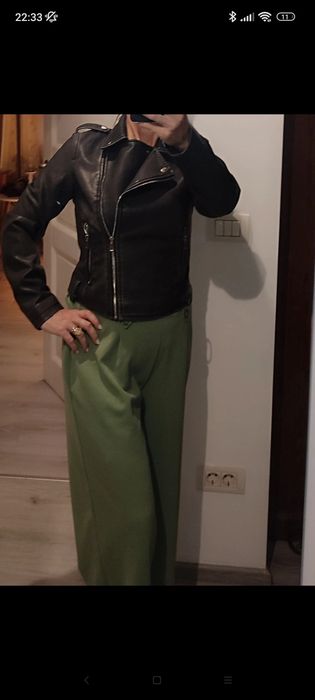 Geaca Sinsey gri, nouă eticheta, pană în talie