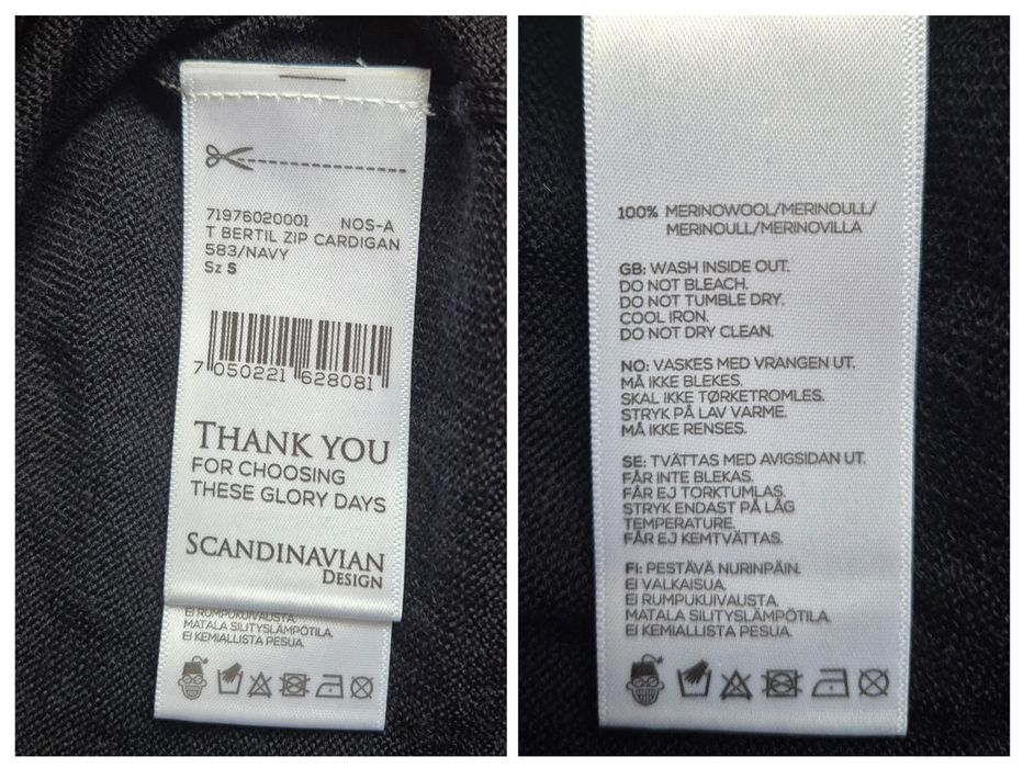 Cardigan cu fermoar These Glory Days, Superio Merino, Bărbați - S