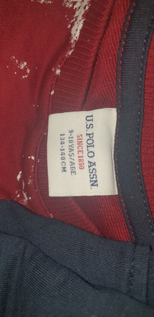 Блузки с дълъг ръкав US Polo,Adidas 134-140 см,9 броя