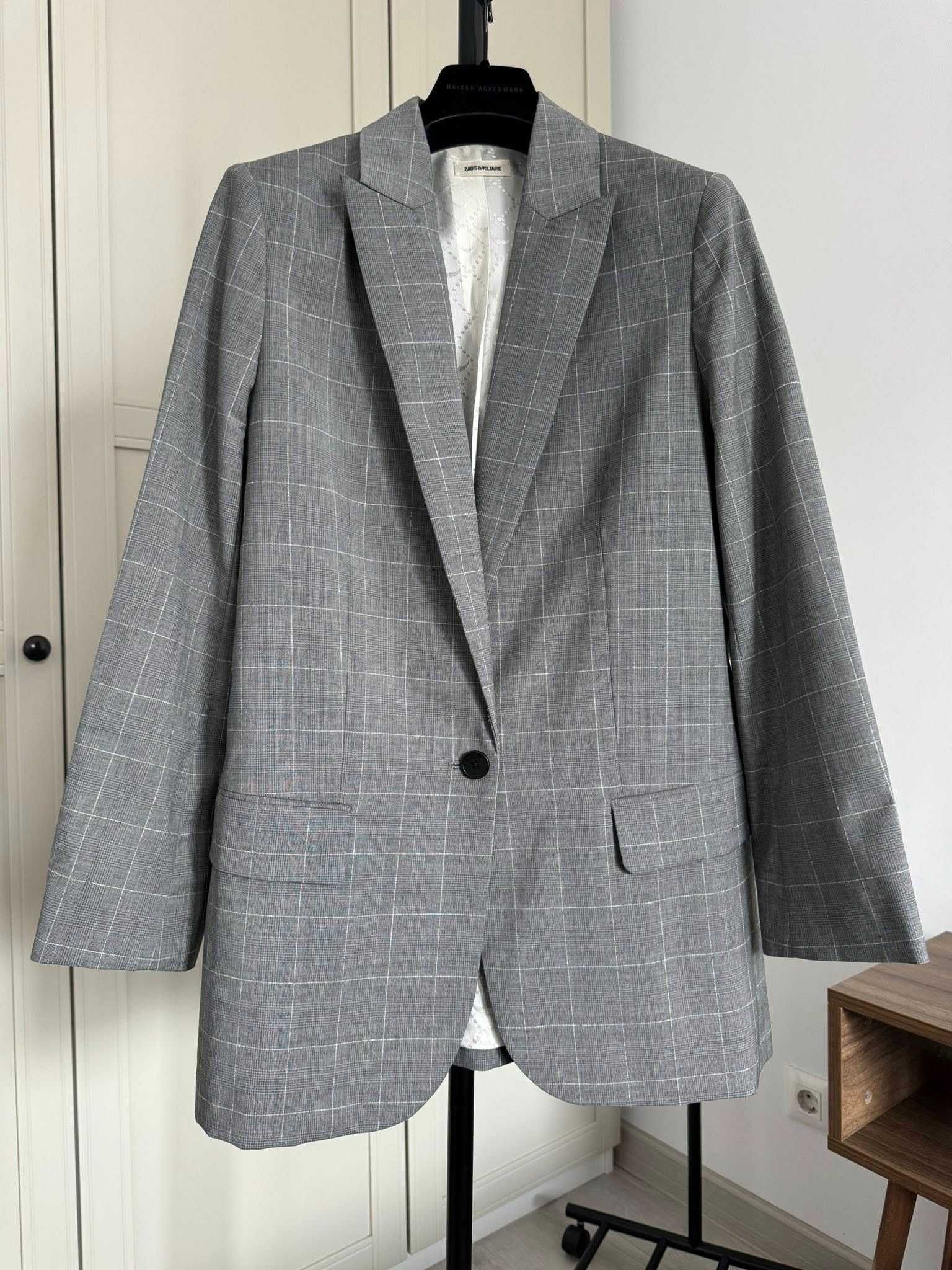 Zadig & Voltaire original jacheta de bază, 100% lana virgina, 38 (M)
