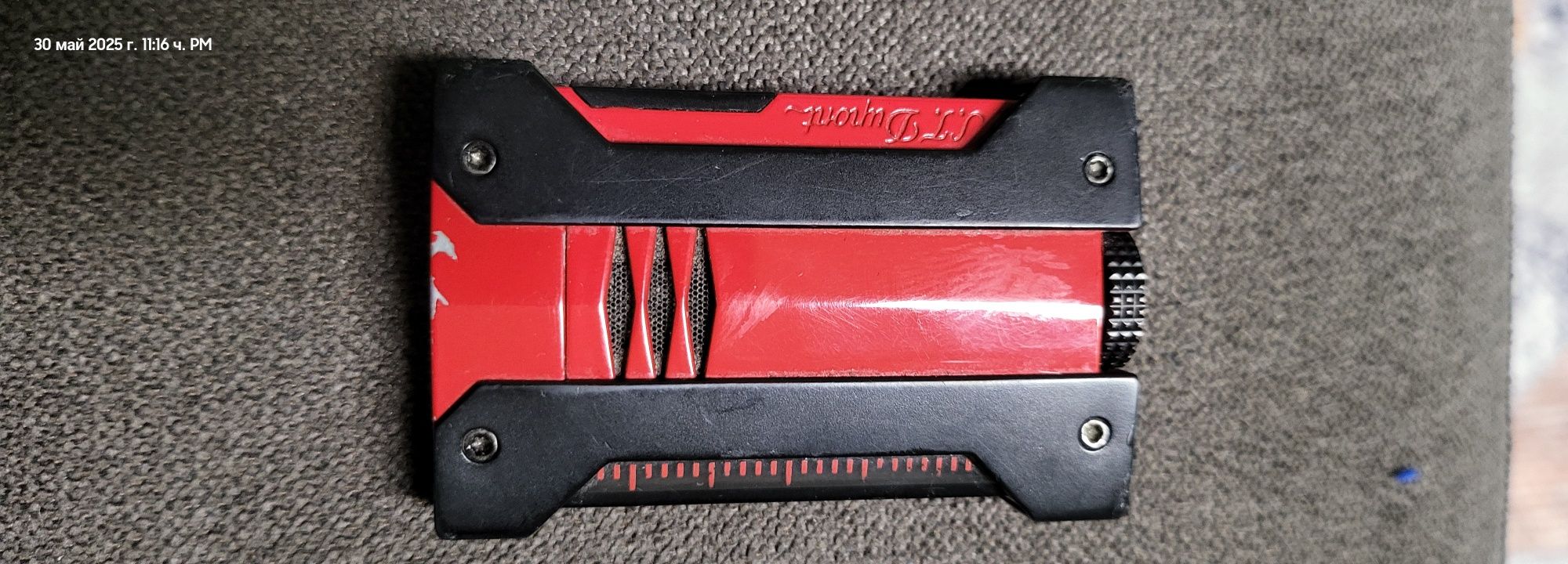Запалка S.T.Dupont - Defi XXtreme, червен мат