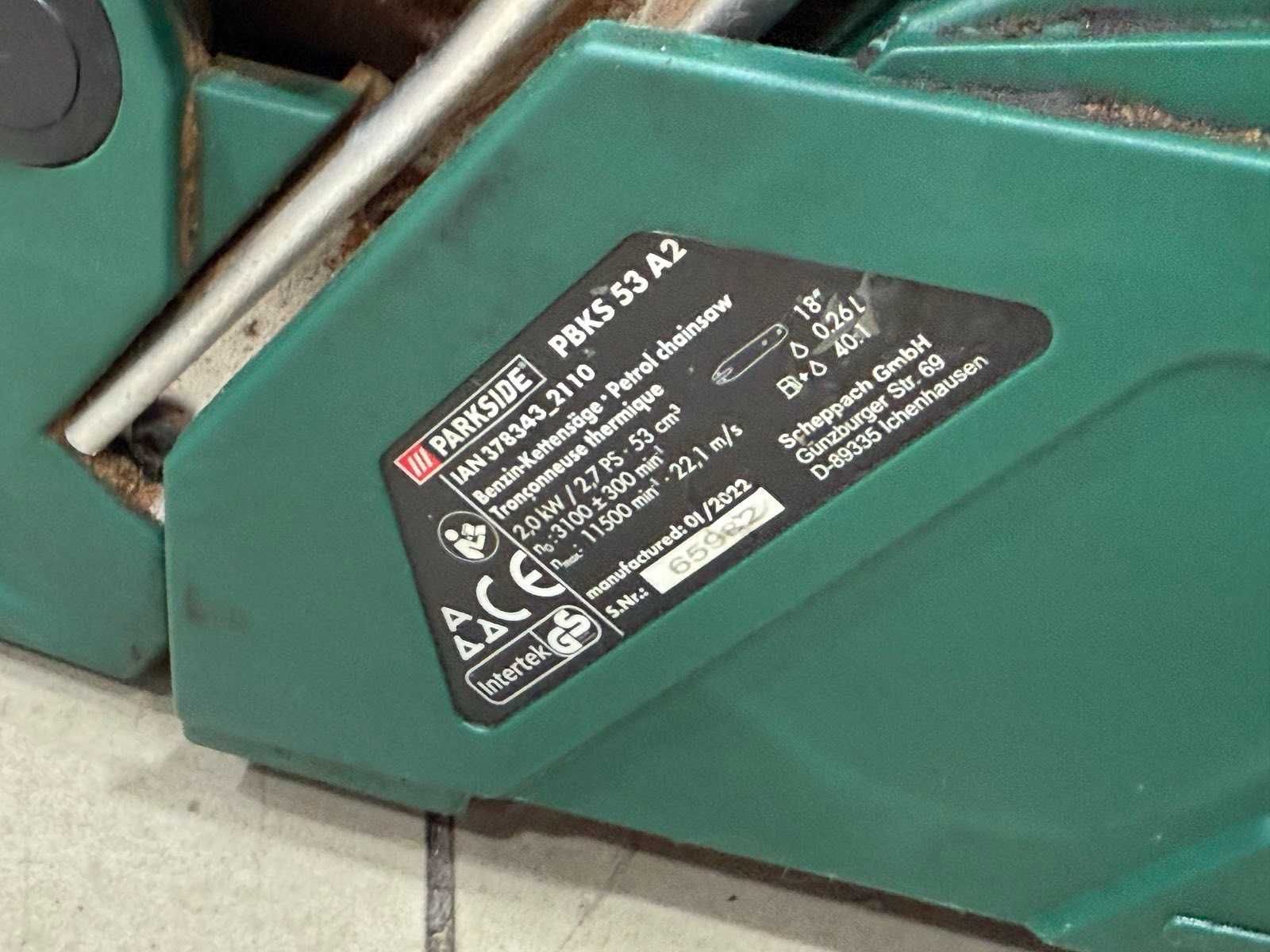 Бензинова резачка Parkside PBKS 53 A2