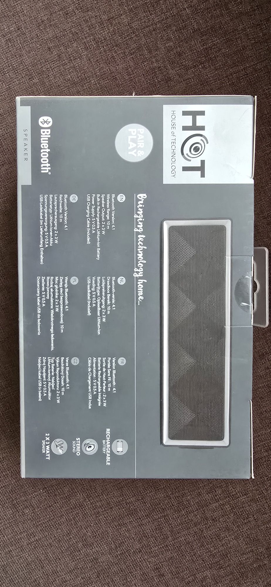 Преносима Bluetooth тонколонка 2х3 вата