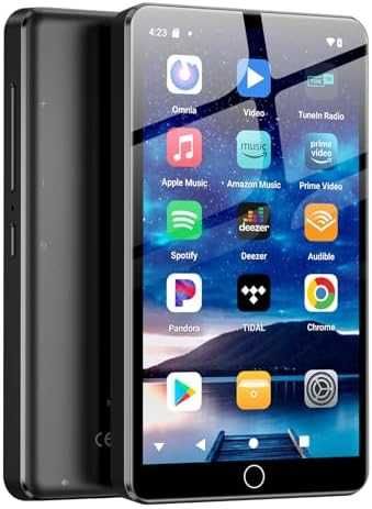 Нов MP4 MP3 плейър с Bluetooth WiFi Spotify 144GB Android 13 за музика
