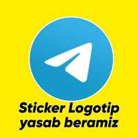 Telegram uchun stiker yasab beramiz