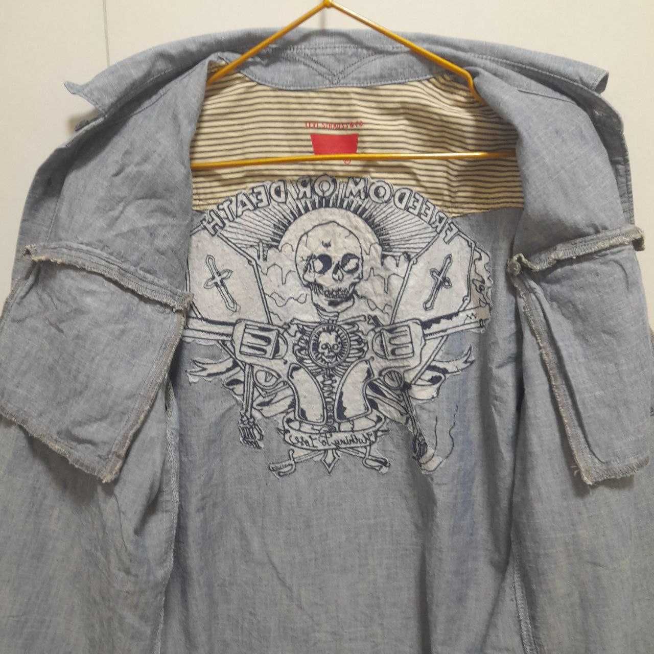 Levis рубашка с вышивкой 46-48р / Худи 48р