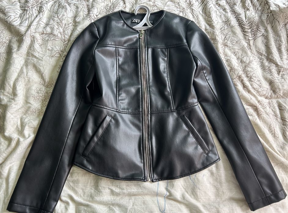 Кожено яке Zara Woman