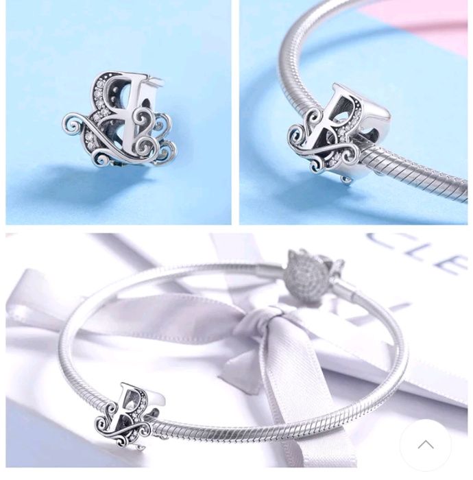 Талисман подходящ за гривна Пандора от А-Я 925 сребро