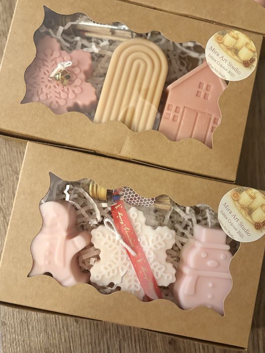 Cutie cu 3 lumanari perfecte prntru Secret Santa