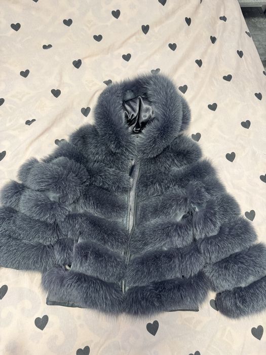 Палто естествен косъм