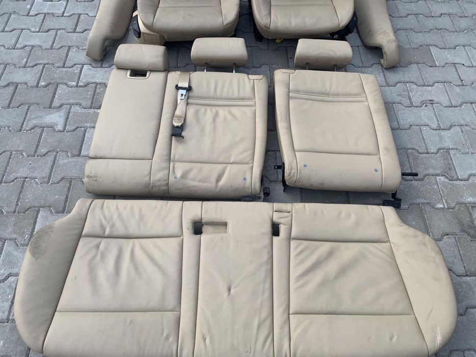 Кожен салон за BMW X 5/ e70 / електрически бежов цвят перфектен