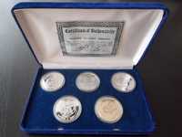Set Medalii Comemorative Argint Prime Zboruri Navete Spatiale