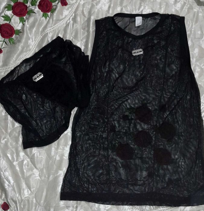 Нов комплект луксозно,мъжко мрежесто бельо