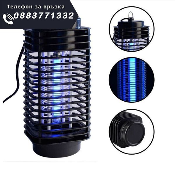 НЕМСКИ UV лампа против насекоми 3W – MosquitoLantern + ЛЕД ФЕНЕР