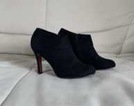 Botine casual dama piele intoarsa.