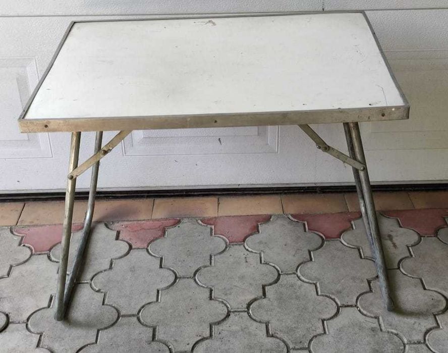 masa plianta aluminiu 75x56x62cm-pescuit,camping,grătar,picnic-anii 80