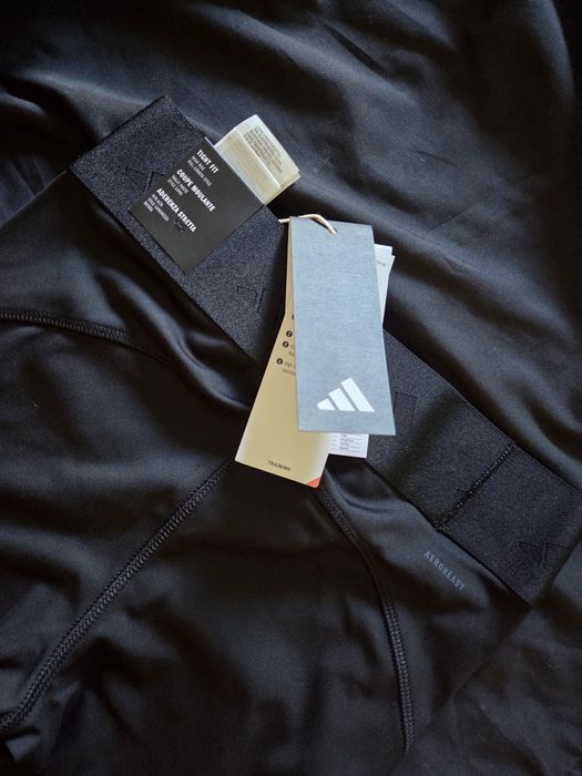 Colanți Adidas Hyperglam IN9298 negri, talie înaltă, mărimea XS (noi,