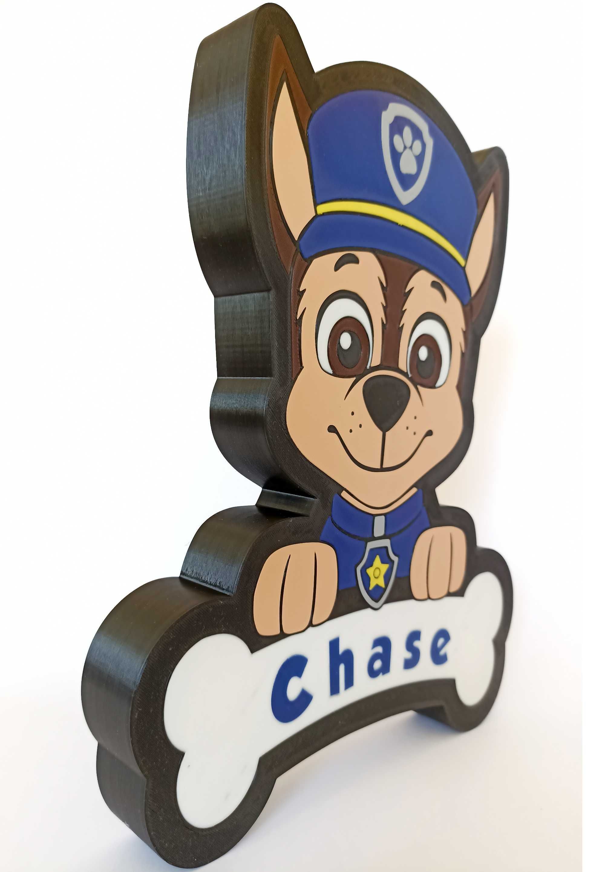 Нощна лампа за деца с герой от Пес Патрул (PAW Patrol) - Chase/Чейс