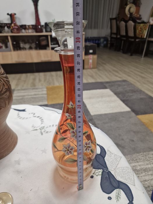 Set sticla si pahare din cristal Bohemia