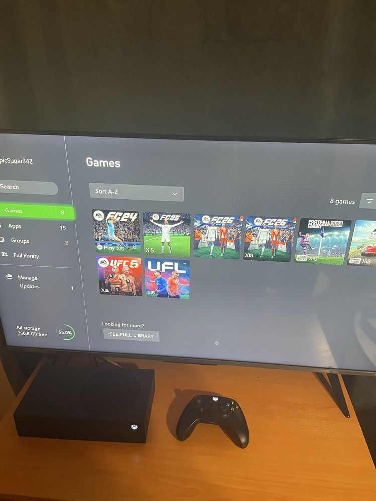 Xbox Series S 1TB с FC26 и UFC5