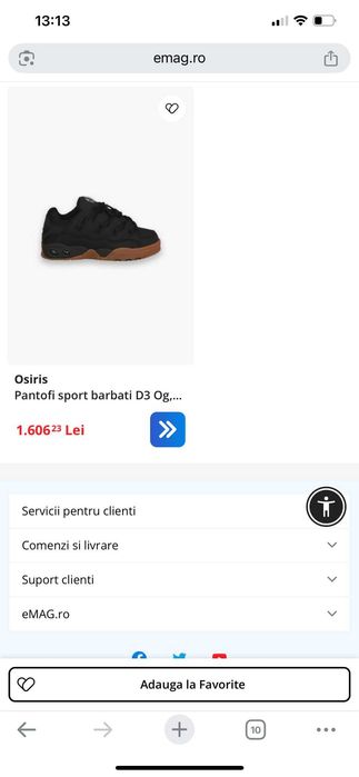 Adidași noi cutie Osiris superbi originali
