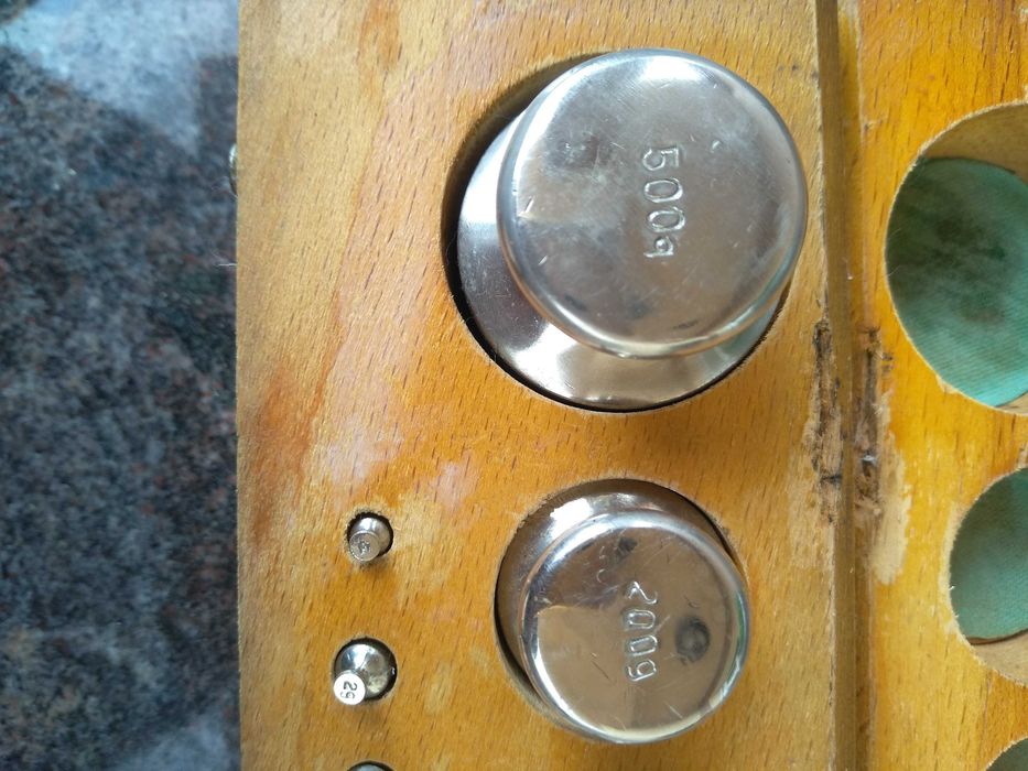 Trusa cu greutati cantar farmacie / analitice