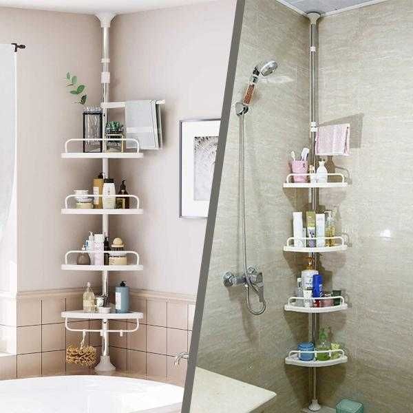 Практична ъглова етажерка за баня MULTIFUNCTIONAL CORNER SHELF