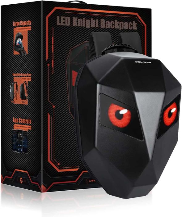 LED раница с мигащи очи Iron Man – за мотор, велосипед и др