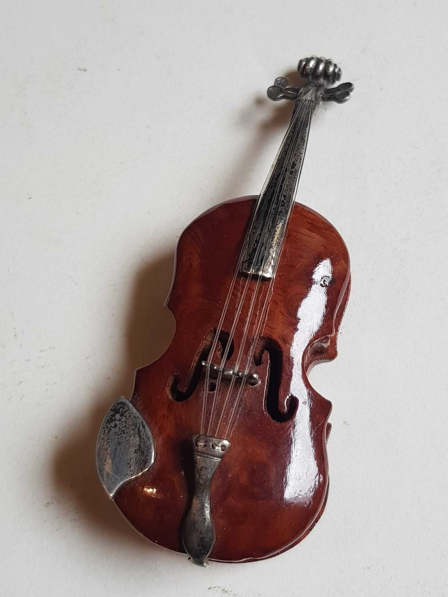 Miniatura vintage vioara italiana