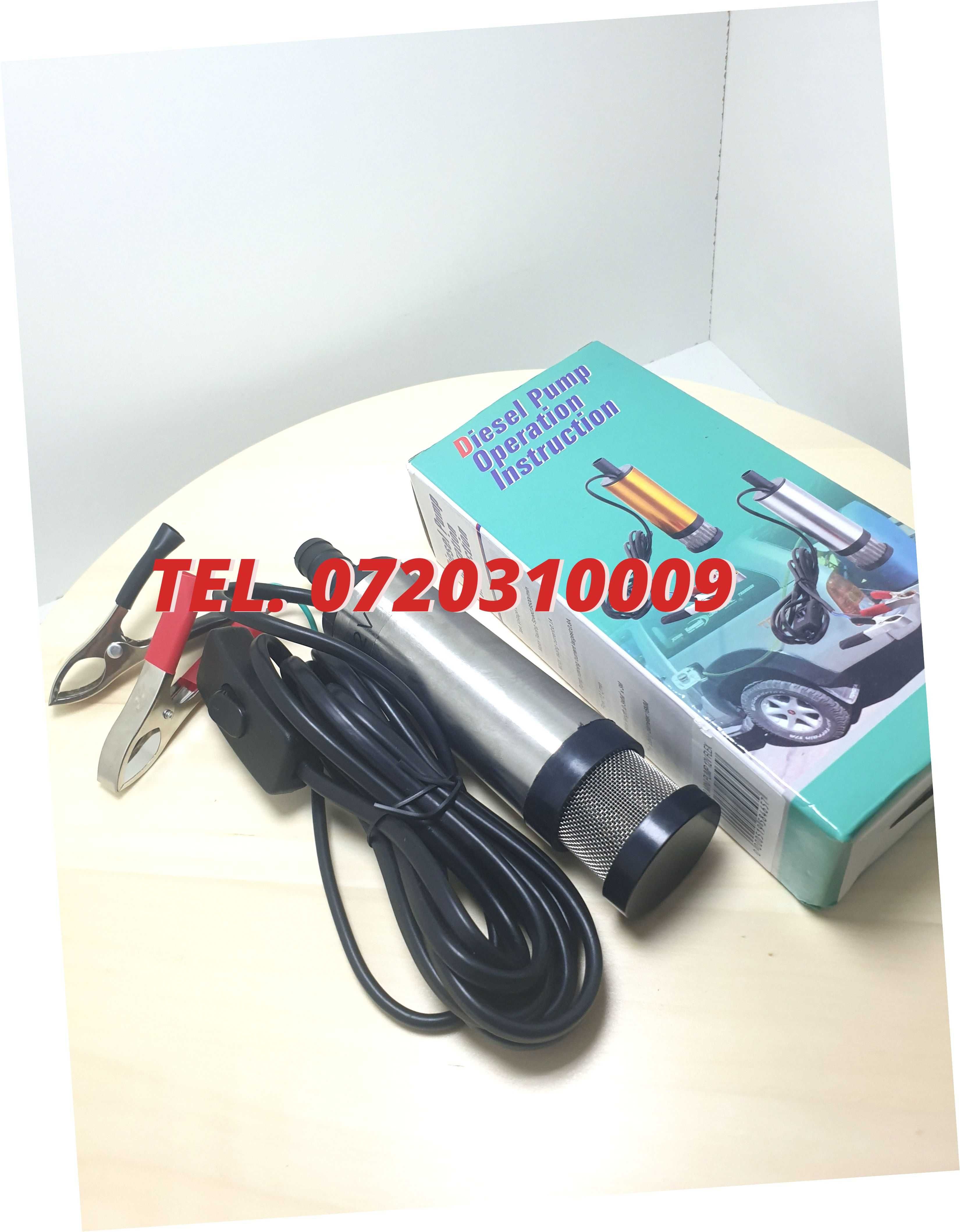 Pompa Submersibila 12v 12litri Per Minut Pentru Golit Butoaie