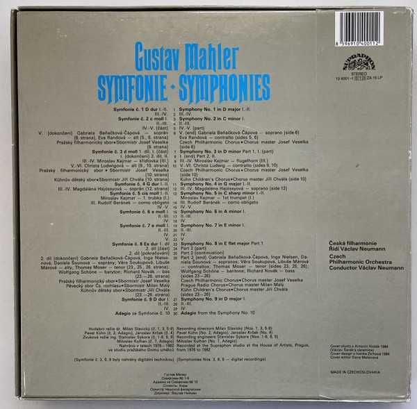 Box Set, Compilation Gustav Mahler Integrala Simfoniilor .15LP