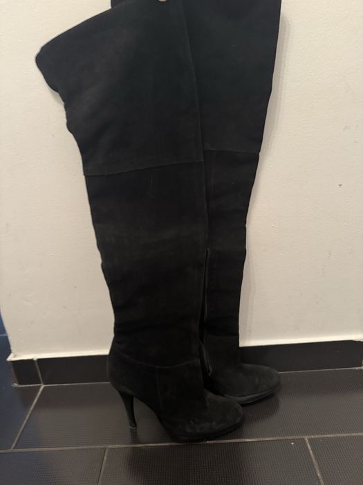 Cizme piele intoarsa