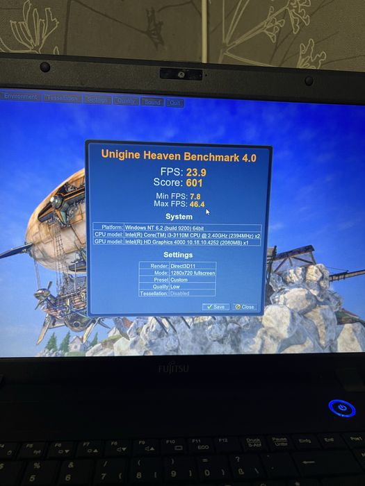 Лаптоп Fujitsu / 15.6’ / i3 / 8GB RAM